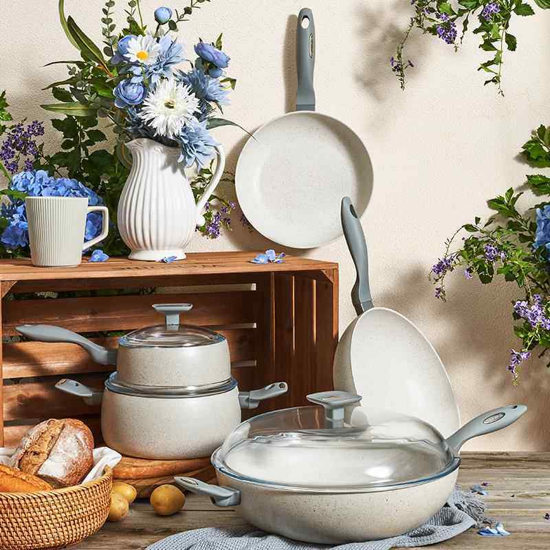 moneta意大利进口麦饭石奶锅不粘锅家用婴儿宝宝辅食锅煎煮蒸汤锅 - 图3