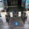 Supply of dual-channel one-in and one-out automatic swing gate for factory building and office building access control and attendance and face recognition swing gate