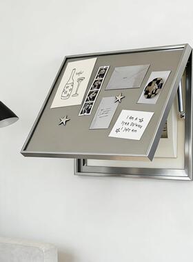 0银色电箱26新2磁吸不锈钢表箱装饰画现代款简约银色艺术磁吸电画