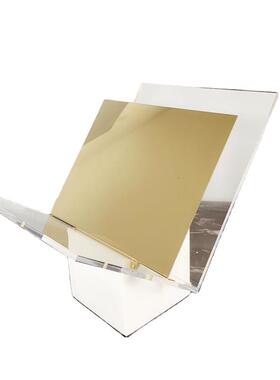 现代简约大理石亚克力书架书档书报夹摆件样板房售楼处软装饰品