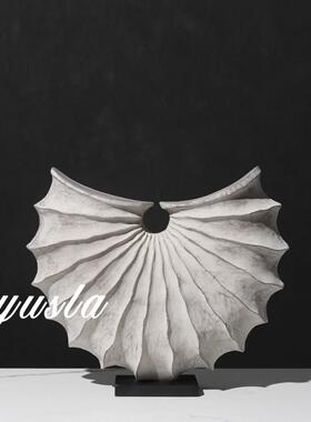 简约意式软装饰品样板房间玄关柜客厅电视柜餐边柜别墅办公室摆件