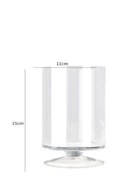 工艺品装饰品客厅透明器烛台玻璃制玻璃杯欧式软花吹高脚摆件花瓶
