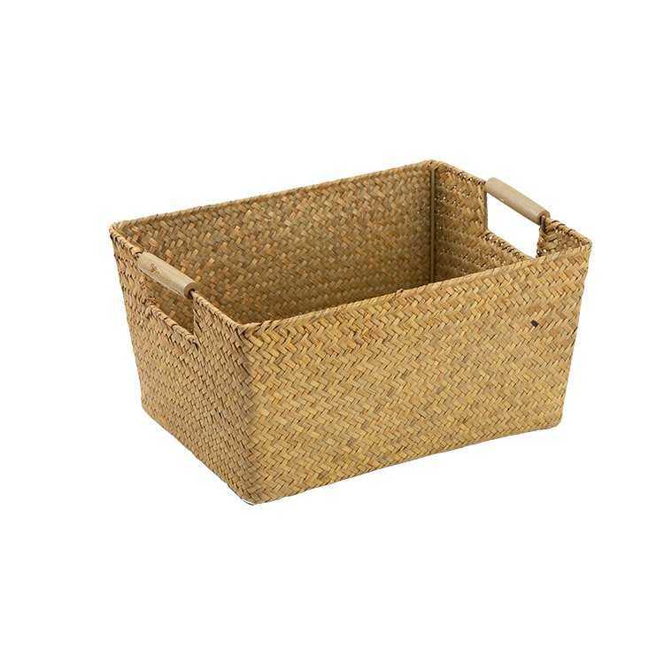 手工编织收纳篮藤编竹编零食收纳筐橱柜桌面储物盒整理箱收陈之红,淘宝优惠券,粉丝福利购,淘宝优惠卷
