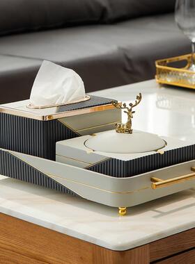 现简约抽纸巾多代功能摆件创意家用客厅11zp2152办公室盒套装摆设