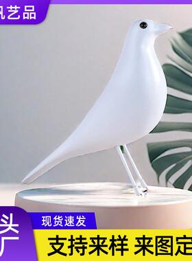 室跨BS991境式和平鸽小鸟树脂摆件创欧意现代家居内厅装饰品鸽子