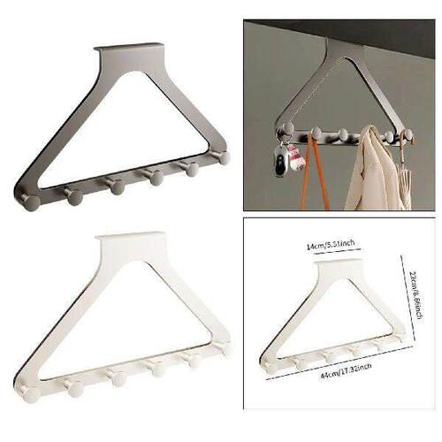 over The Door Hook Home Decor with 6 Hooks for Living Room - 图3