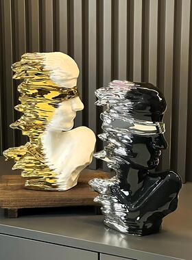 创意人体造型艺术陶瓷摆饰客厅轻奢高档电视柜家居酒柜装饰品摆件