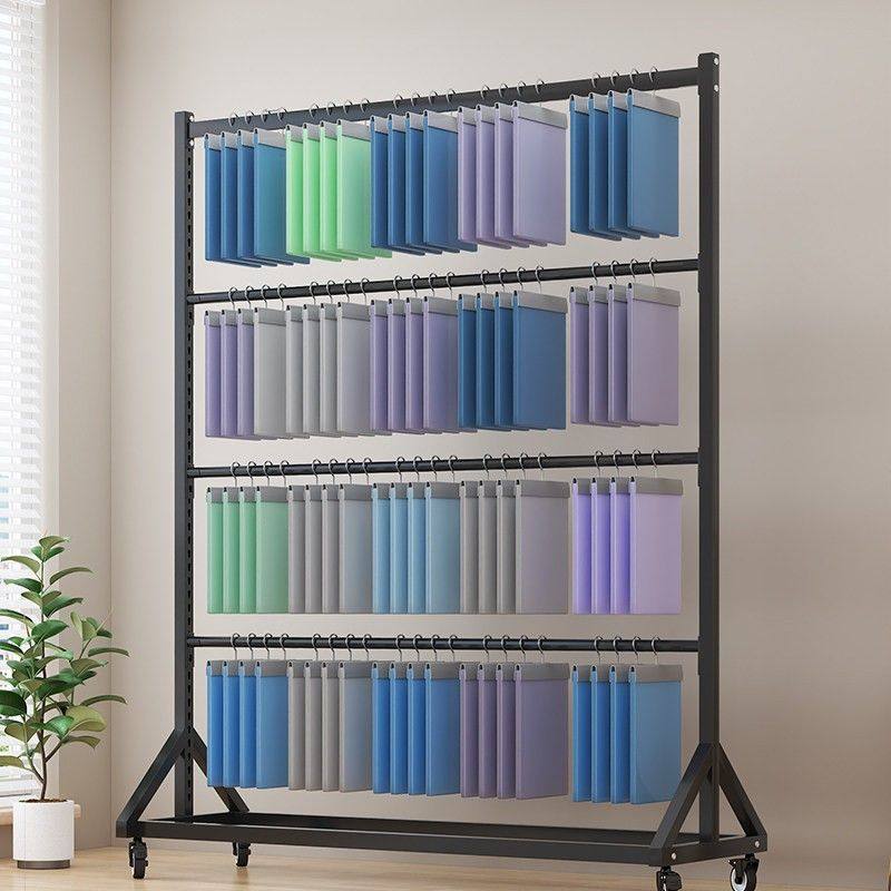 纺织面料布料展示移动样布架家纺桌布塑料薄膜展架展会挂布卷货架,淘宝优惠券,粉丝福利购,淘宝优惠卷