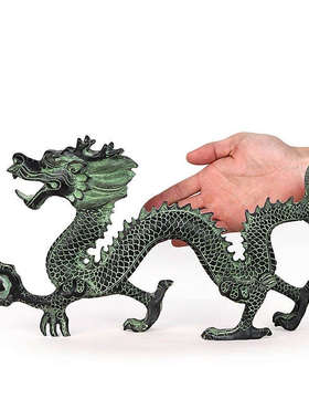 御如意仿古青铜器龙抓珠摆件 客厅桌面装饰工艺礼品摆饰 明清古典