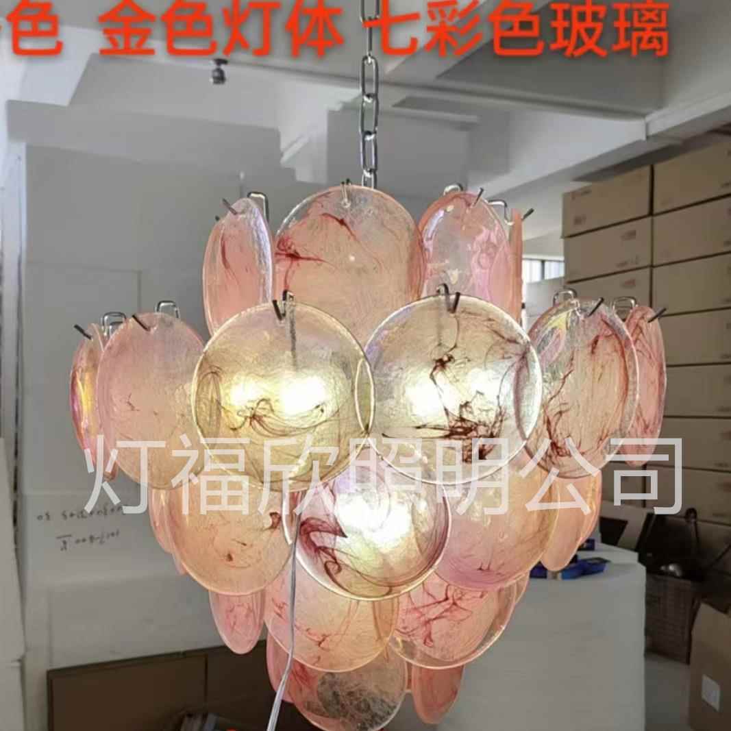 意设计别师吊灯酒店墅客厅餐厅室氛围感艺术式造卧489型圆形琉璃 - 图2
