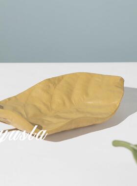 式复古客厅茶托盘水几果摆盆样板间酒店别墅民宿法玄关件软装IJT