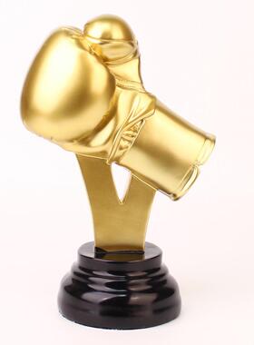 树脂工艺品运动系列拳击手套家居装饰品办公室摆件礼品奖杯精致