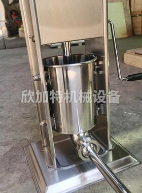 不锈钢灌香肠制作机立式灌腊肠机灌火腿肠机小型手动灌肠机商用