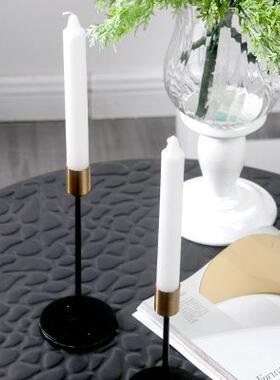 直销新款北欧ins现代简约烛台样板房餐厅摆件烛光晚餐浪漫婚庆创