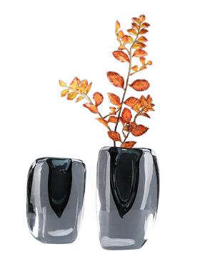 现代轻奢超厚琉璃花瓶摆件极简客厅样板间电视柜艺术插花花器装饰