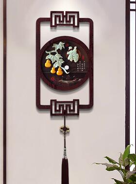 墙新厅中式F966S6SM饰玄关壁中国结壁饰客挂立体竖款电视墙墙上装