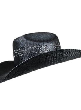 Yellowstone-Inspired Breathable Straw Hat 镂空西部牛仔帽