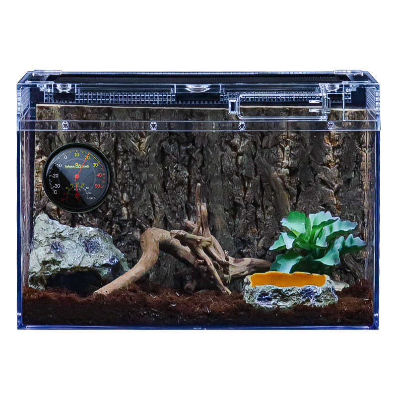 塑料爬缸蜥蜴蛇甲虫乌龟陆龟爬宠爬虫角蛙饲养箱盒专用缸鱼缸水族 - 图3