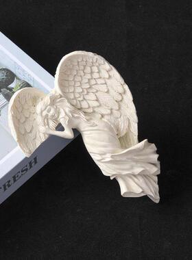 新款救赎天使门框摆件觉醒天使翅膀挂饰门框装饰树脂挂件装饰