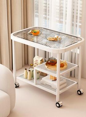 小茶几可移动现代简约带轮沙发边几卧室床头置物架阳台桌子小推车