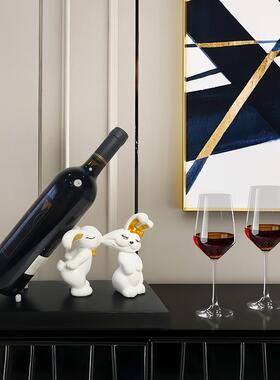 轻奢高档饰摆件酒柜餐边柜酒装托家居客品YZ39663厅厅摆设情侣餐