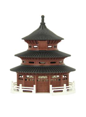 古风建筑天坛模型摆件祈年殿假山盆景鱼缸水陆缸微景观造景摆件