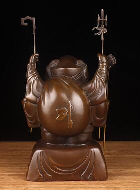 正品铜质三摩诃伽罗财神佛像饰品摩诃伽罗塔菩财萨佛像铜质饰品招