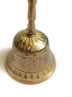 道用品 三清铃铛法令 仿古手摇铃 三叉铃铜铃仿古风格祥云热卖