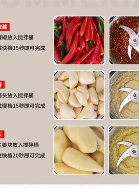 5/6升商用绞肉机家用电动不锈钢馅菜姜打料理搅蒜蓉蒜泥器碎肉机