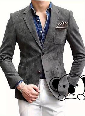 A 47083 Fashion Casual Men's Suit Jacket 休闲西装