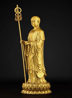 九华山站南地藏菩萨佛像树脂工艺吉祥地藏菩萨饰品