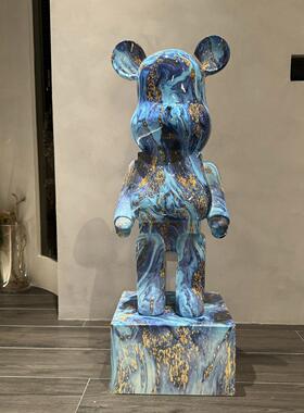 网红潮流卡通暴力熊存钱罐轻奢客厅家居电视柜大号落地装饰品摆件
