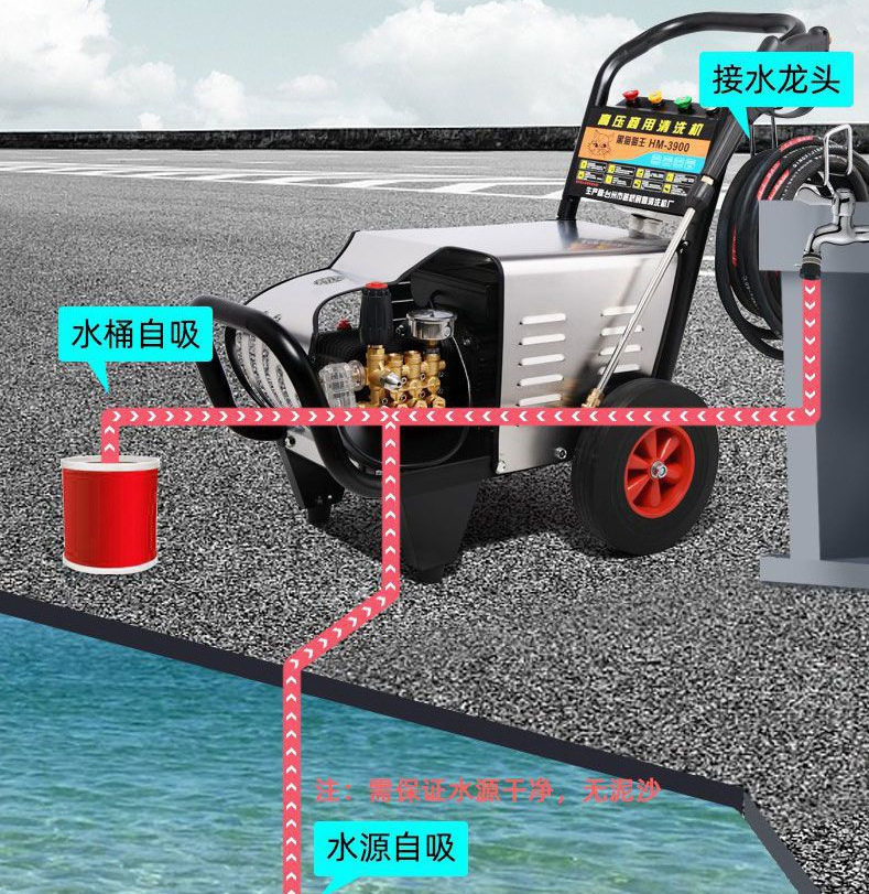 浙江黑猫高压清洗机 220洗车店养殖场商用高压清洗机 工业清洗机,淘宝优惠券,粉丝福利购,淘宝优惠卷