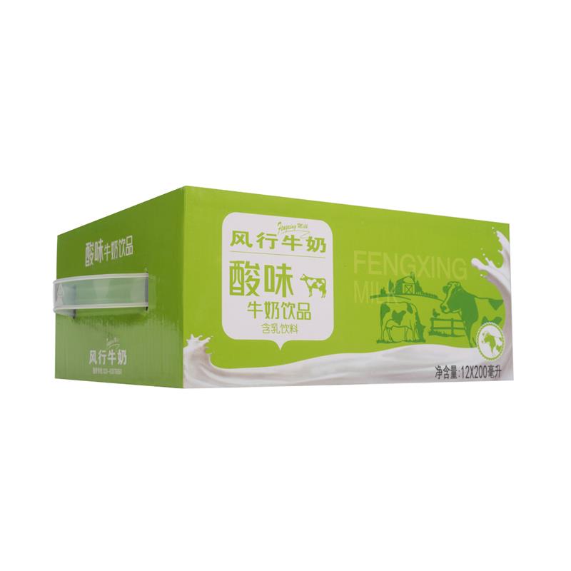 新鲜日期风行牛奶原味酸奶饮品200ml12盒整箱含乳饮料营养奶 包邮