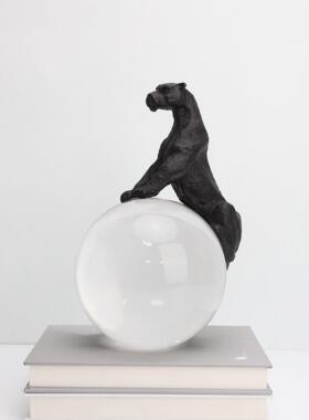 晶新中式创黑1111豹子水样板房售楼部卧室书房客厅餐厅桌面玄关意