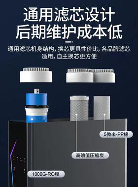 智能大流量净水器家用直饮净饮机厨下式1000G反渗透直饮纯水机