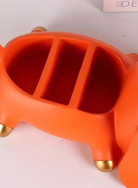 创纸意纸巾盒多功盒能客厅茶几轻奢高档摆件纸抽盒控器收纳7228遥