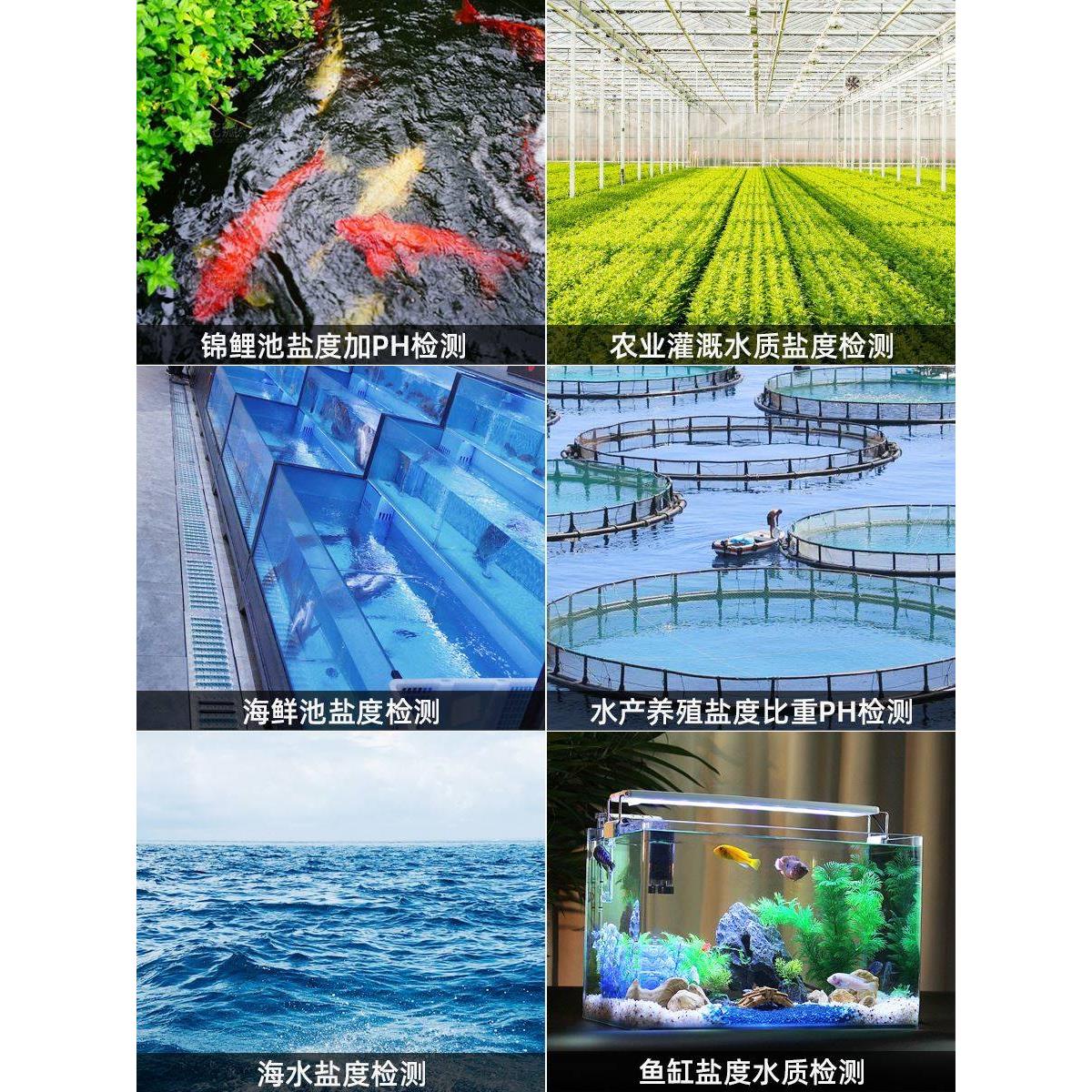 盐度计PH检测笔测试仪电子海水养殖鱼缸器咸浓度表试器水产量海鲜-图2