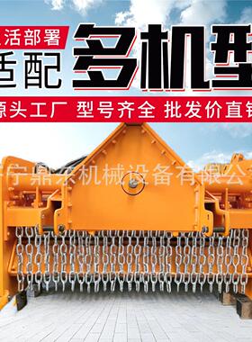 拖拉机石头粉碎机小型多功能牵引式农田地硬石块打烂机石头粉碎机