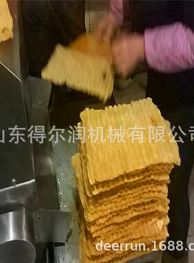 小型香油果子油炸线 低温可调 带压格辊 炸薄脆皮全套生产机器