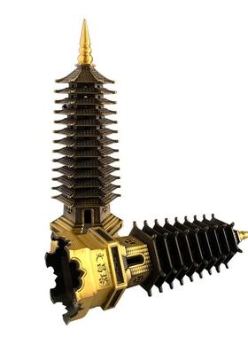 黄铜加重文昌塔 九层十三层文昌塔摆件 厂家