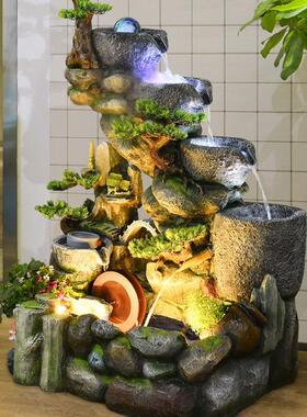 假山流水喷泉水景阳台客厅乔迁新居装饰花园庭院造景装饰景观摆件