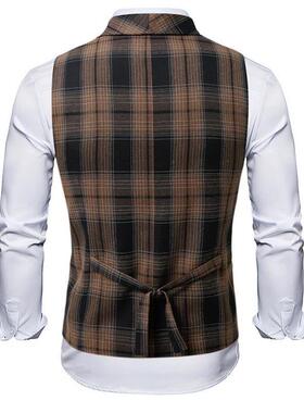 Y 94194 Men's Double Breasted Vest 双排扣西装马甲