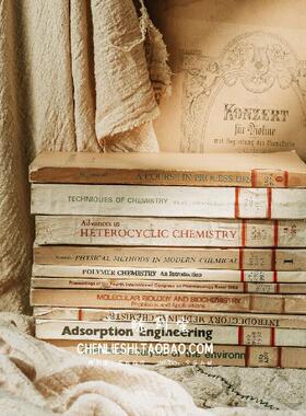 外文做旧书 英文旧书古董书覆古书陈列装饰道具书样板间覆古拍摄