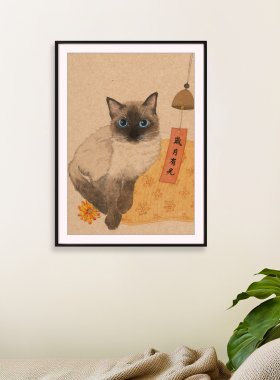 【岁月有光】黄YOYO限量版画装饰画餐厅客厅卧室治愈系挂画