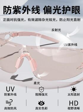 辽泽品牌日夜两用骑行眼镜 偏光防UVB防风防雾户外运动太阳眼镜