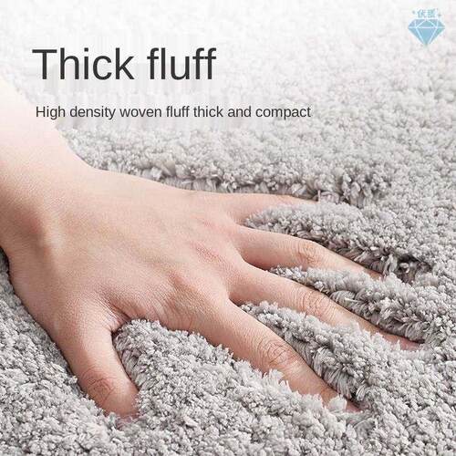 Bathroom Super Thick Fluff Fiber Bath Mat Shower Room Rugs M - 图2