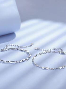 新款小莫比手乌斯环生情侣链一对轻SL6824奢众设计感手饰日礼物送