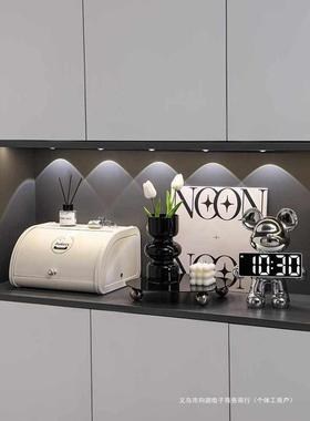 轻奢入户玄关摆件客厅家居装饰品电视酒柜餐边柜钥匙收纳高档软装