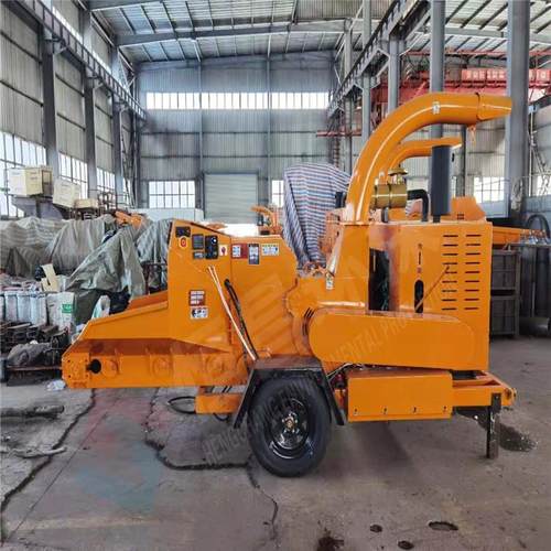 园林树枝条粉碎机，苹果树枝削片机智能进料粉碎设备恒昌厂家生产 - 图1